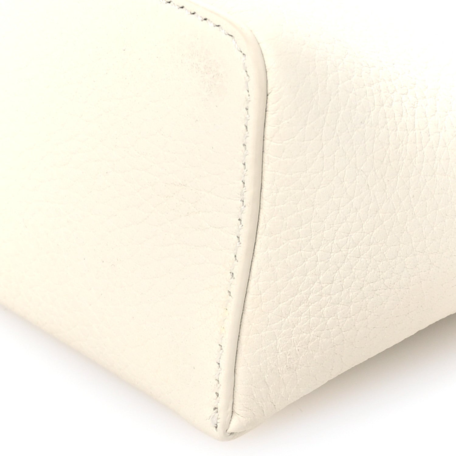 Loro Piana Grained Calfskin L19 Extra Pocket Pouch Whisper White 9 of 10
