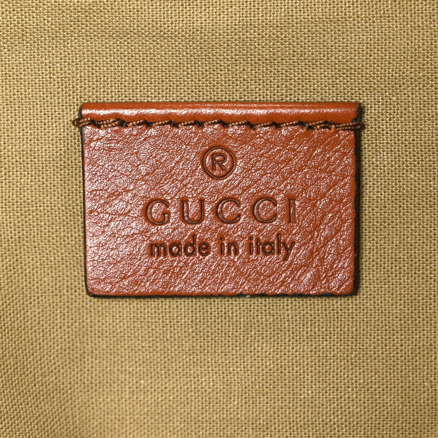 Gucci Vintage Canvas Web Belt Bag Sand Cuir 6 of 10