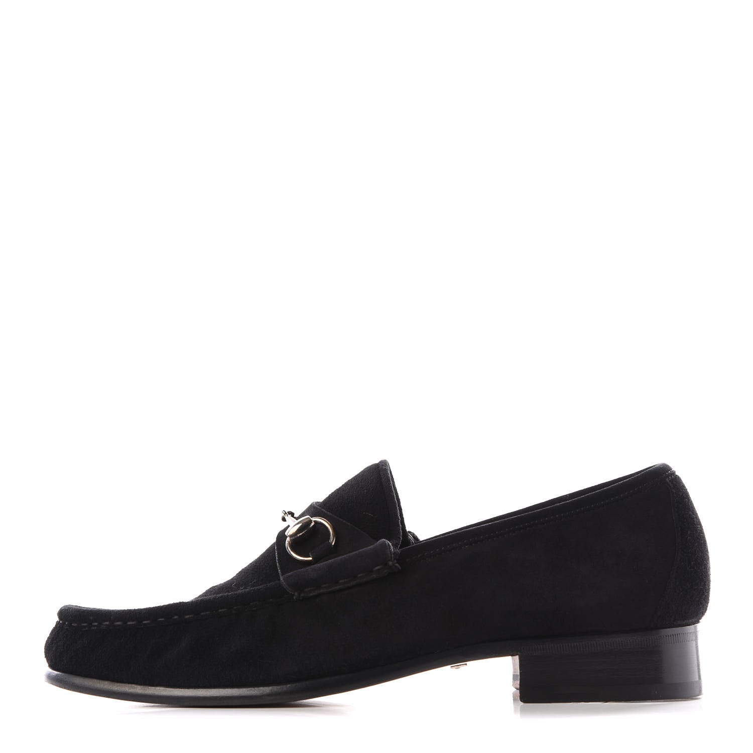 Gucci Suede Mens 1953 Horsebit Loafers 10 Black 1 of 9