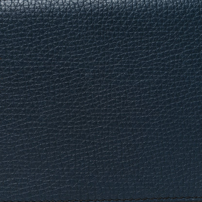 Burberry House Check Calfskin Renfrew Long Zip Around Wallet Blue 9 of 12