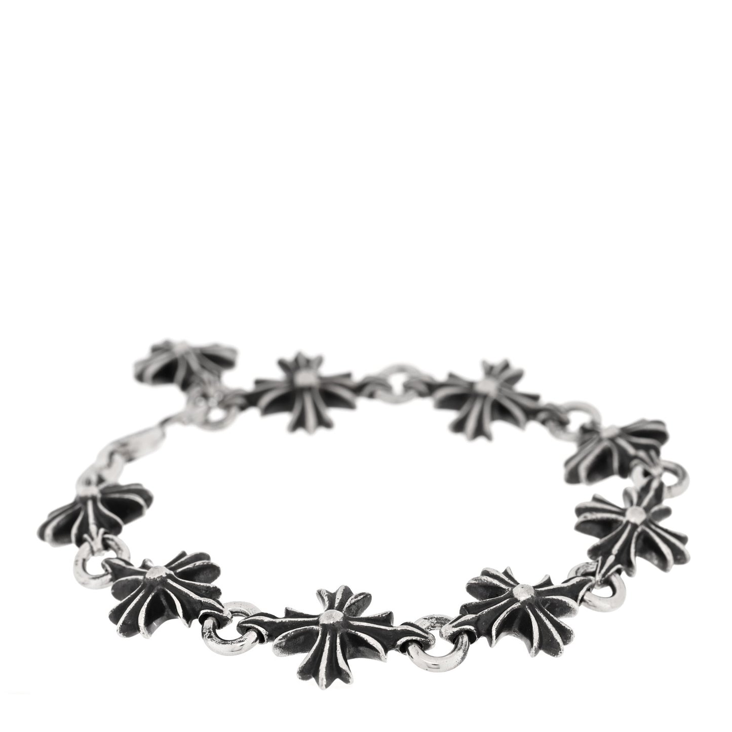 Sterling Silver Maltese Cross Bracelet
