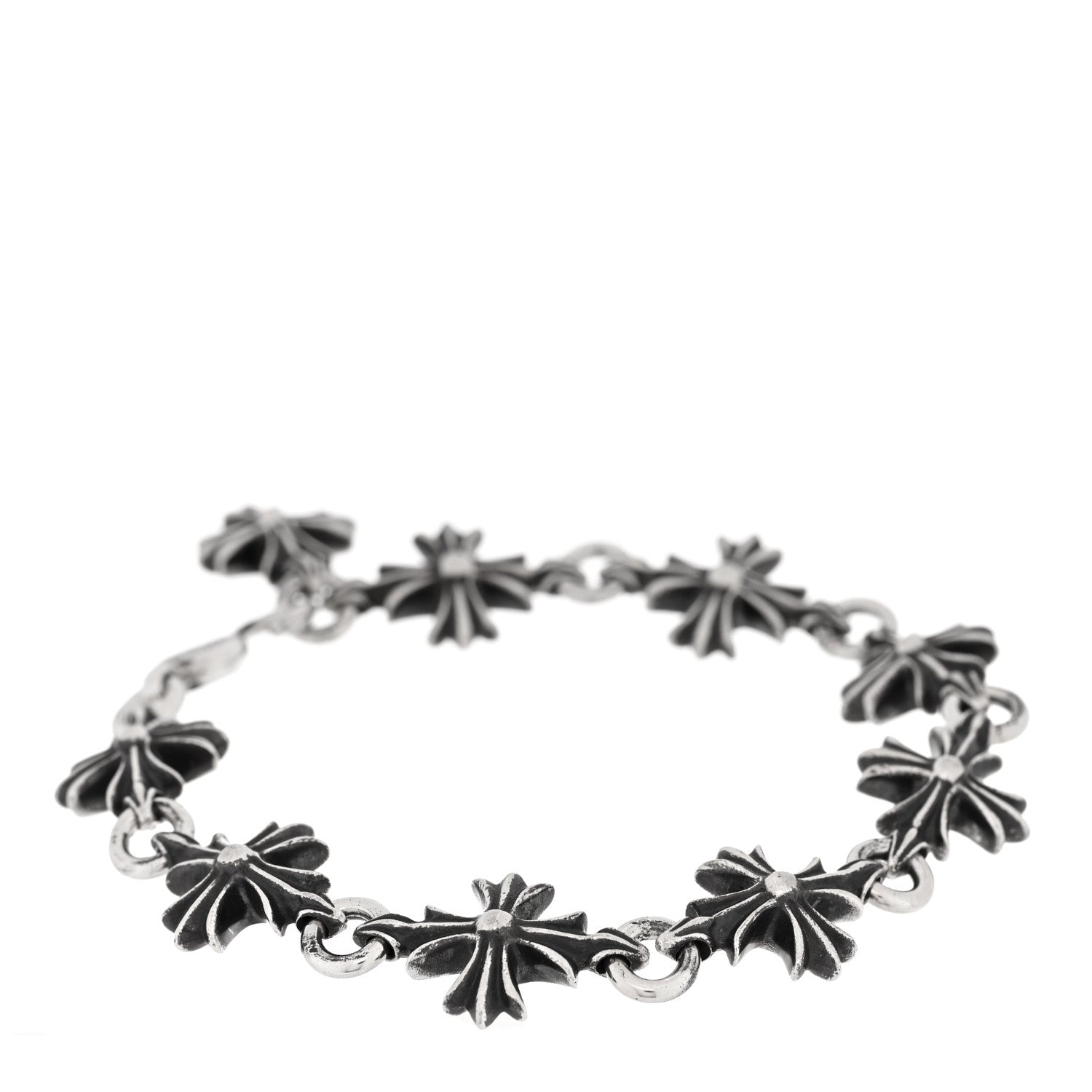 Chrome Hearts Sterling Silver Maltese Cross Bracelet 2 of 3