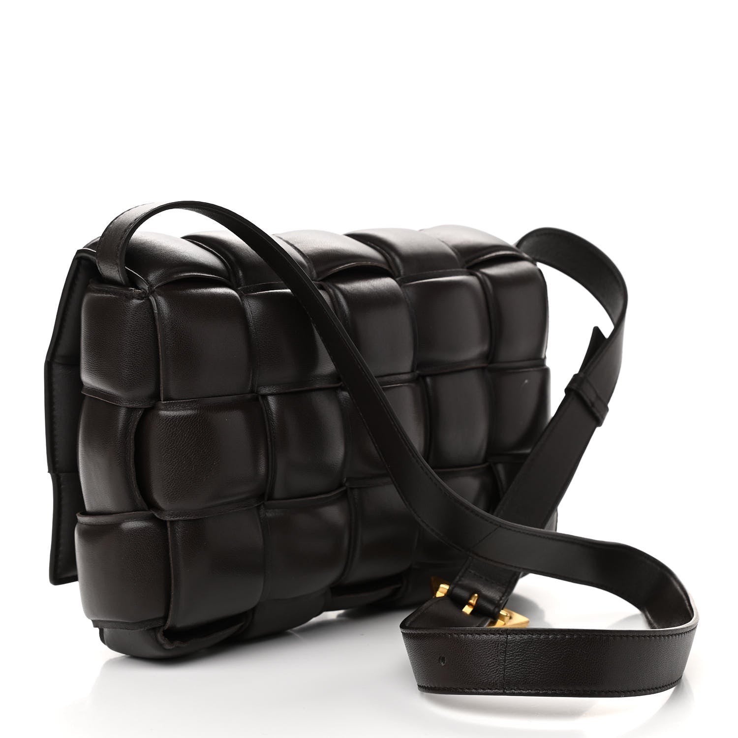 Bottega Veneta Nappa Maxi Intreccio Padded Cassette Crossbody Bag Fondente 2 of 9