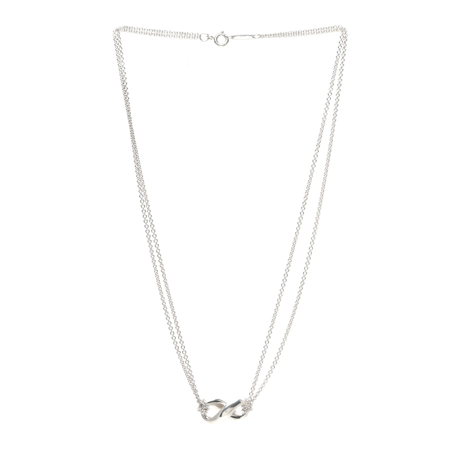 Sterling Silver Figure 8 Pendant Necklace