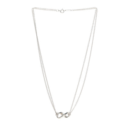 Tiffany Sterling Silver Figure 8 Pendant Necklace 3 of 5