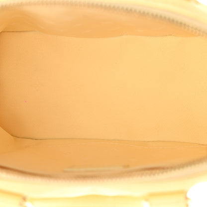 Louis Vuitton Calfskin Bubblegram Alma BB Banana 5 of 19