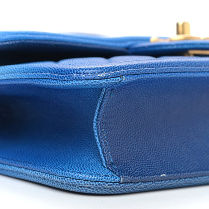 Chanel Caviar Quilted Small Sunset On The Sea Flap Blue 13 of 14