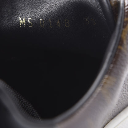Louis Vuitton Patent Monogram Frontrow Sneakers 35 8 of 9
