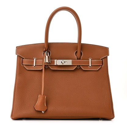 Hermes Togo Birkin 30 Gold 1 of 11