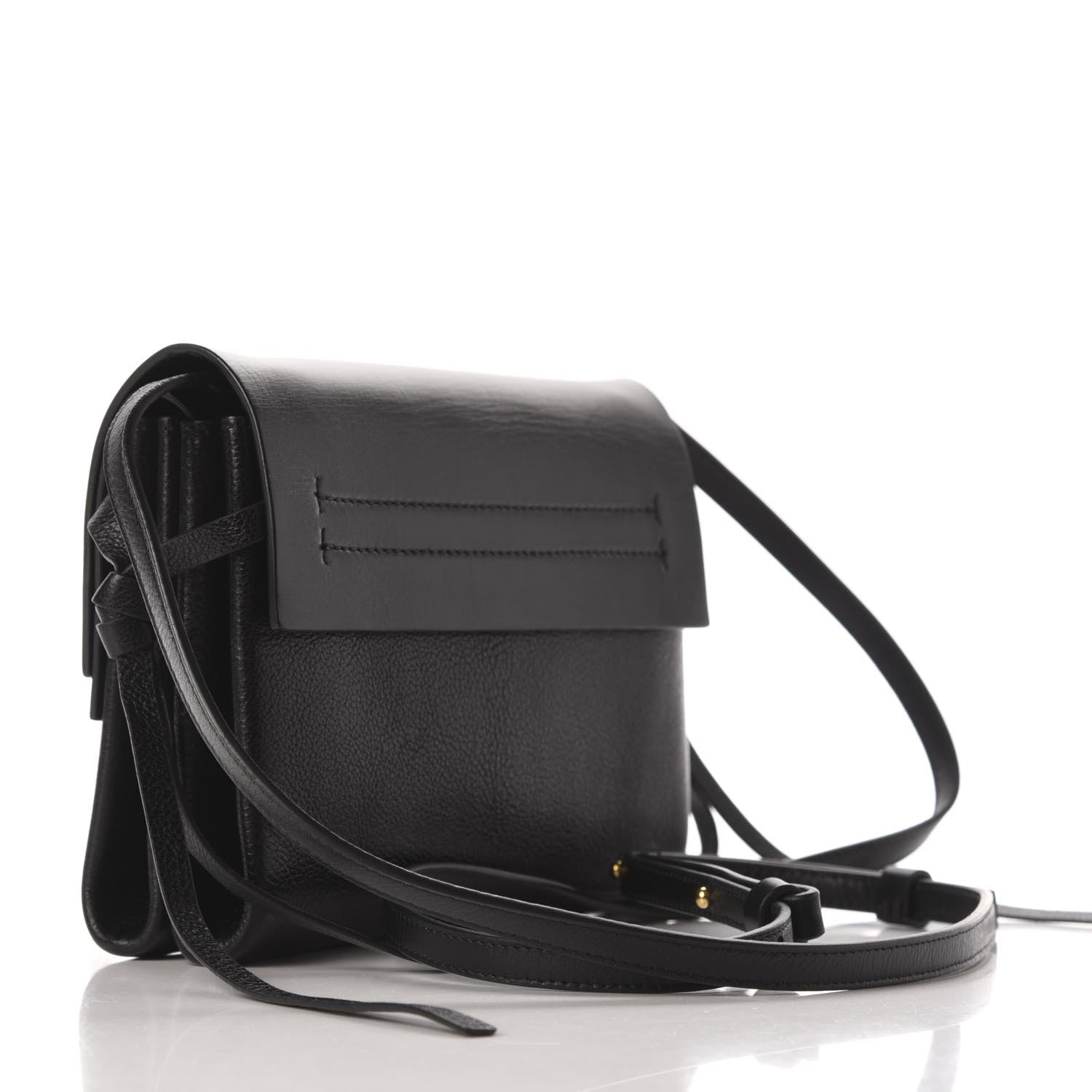 Valentino Garavani Smooth Calfskin Small VRing Crossbody Bag Black 3 of 9