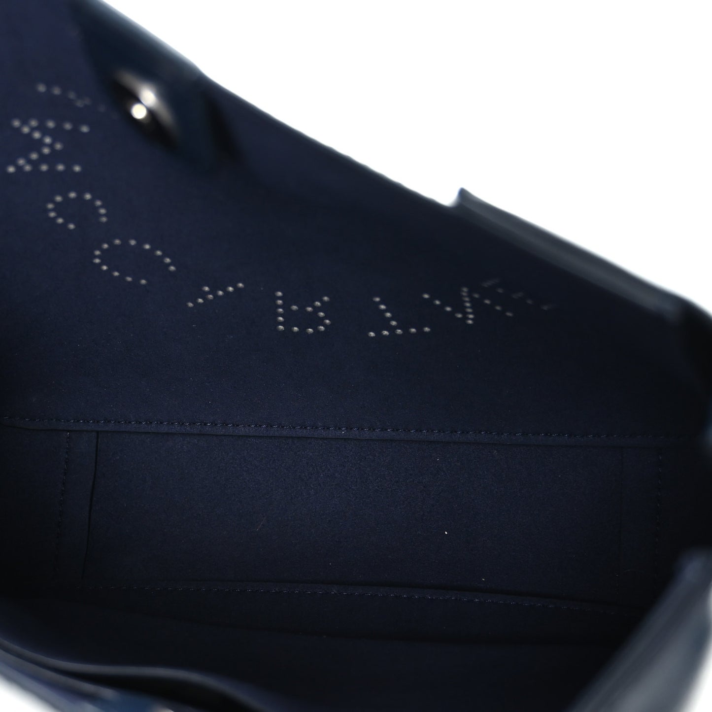 Eco Alter Nappa Perforated Logo Mini Crossbody Navy