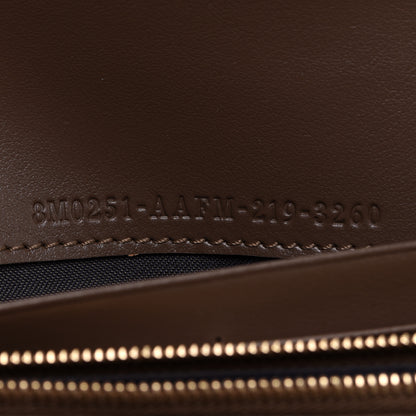 Fendi Vitello Soft F is Fendi Bi-Color FF 1974 Embossed Continental Envelope Wallet Maya Black 7 of 10