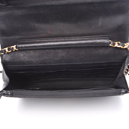 Chanel Caviar Timeless CC Wallet On Chain WOC Black 4 of 13
