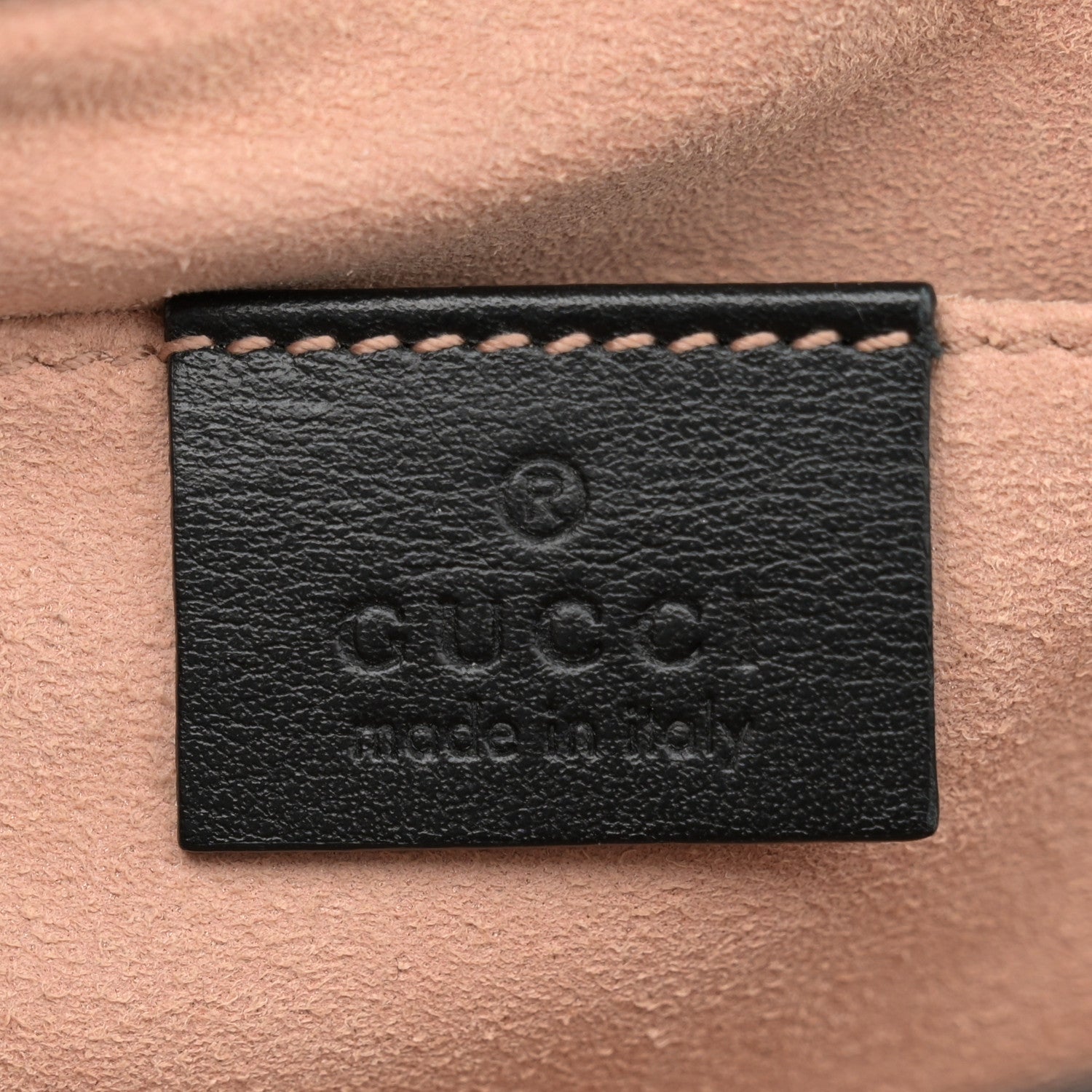 Gucci Calfskin Matelasse Mini GG Marmont Shoulder Bag Black 6 of 11