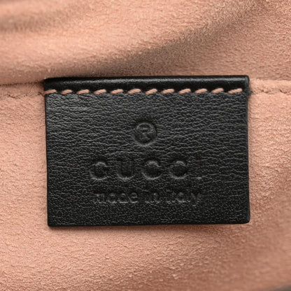 Gucci Calfskin Matelasse Mini GG Marmont Shoulder Bag Black 6 of 11