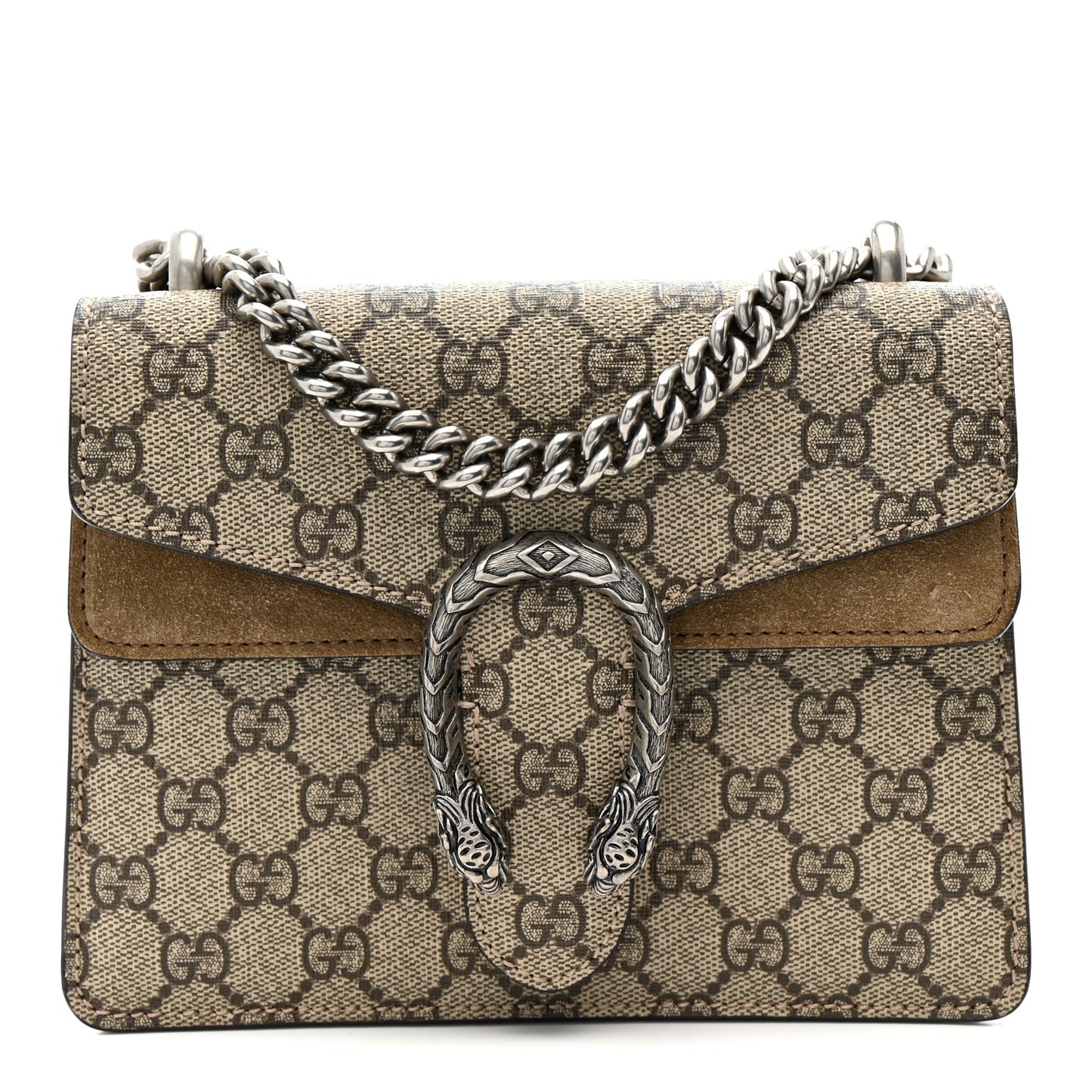GG Supreme Monogram Mini Dionysus Shoulder Bag Taupe