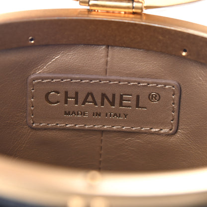 Chanel Lambskin Quilted Crown Box Bag Black 6 of 7