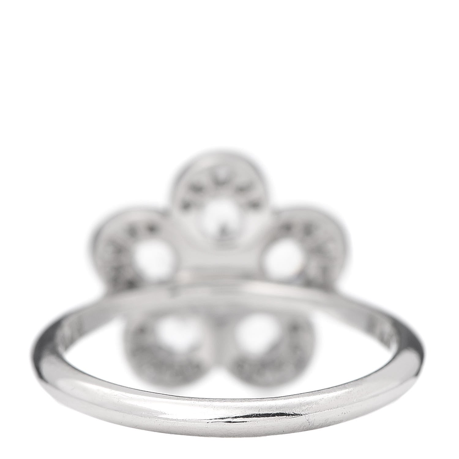 Tiffany Platinum Diamond Enchant Flower Ring 49 5 4 of 6