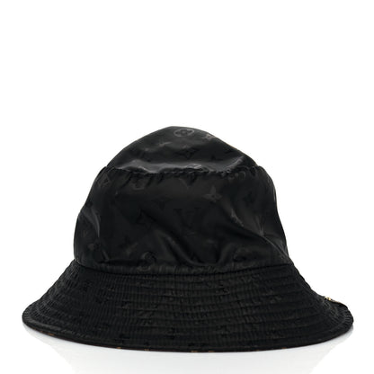 Louis Vuitton Nylon Monogram Reversible Bob Bucket Hat S Brown Black 10 of 14