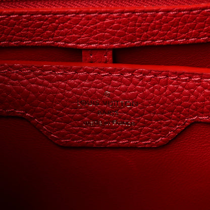 Louis Vuitton Taurillon Capucines PM Scarlet 5 of 9