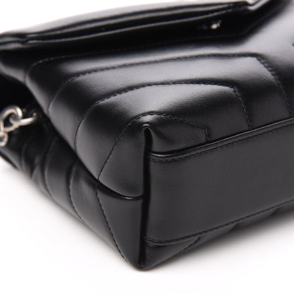 Saint Laurent Calfskin Y Quilted Monogram Toy Loulou Crossbody Bag Black 8 of 10