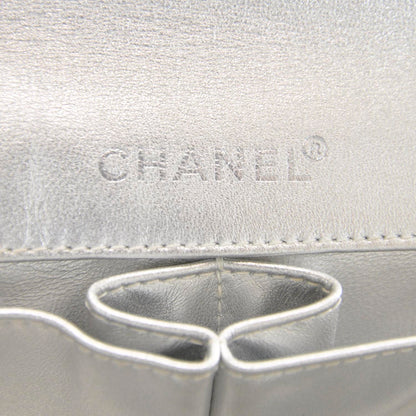 Chanel Lambskin East West Chocolate Bar Flap Silver 10 of 11