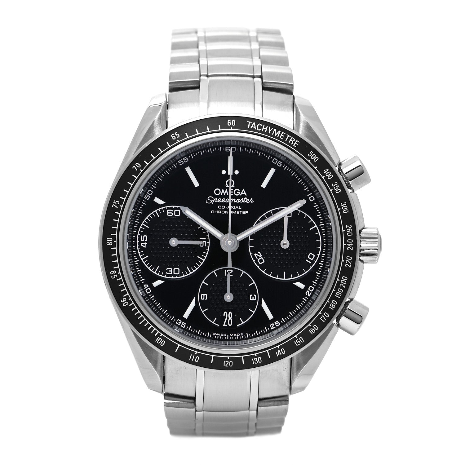 Omega Stainless Steel 40mm Speedmaster Racing Co-Axial Chronograph Automatic Watch Black 326.30.40.50.01.001 1 of 5