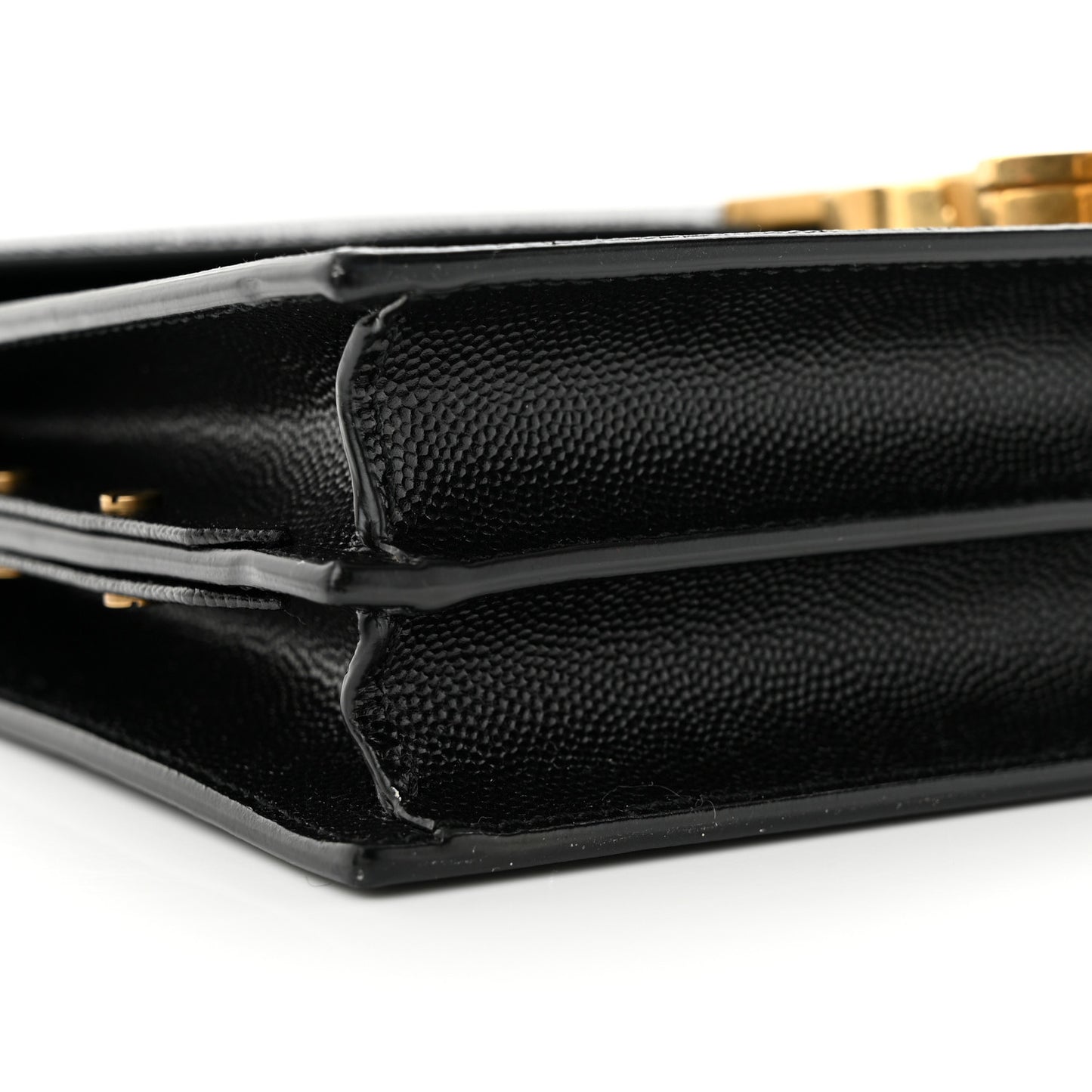 Grain De Poudre Monogram Cassandra Clasp Bag Black
