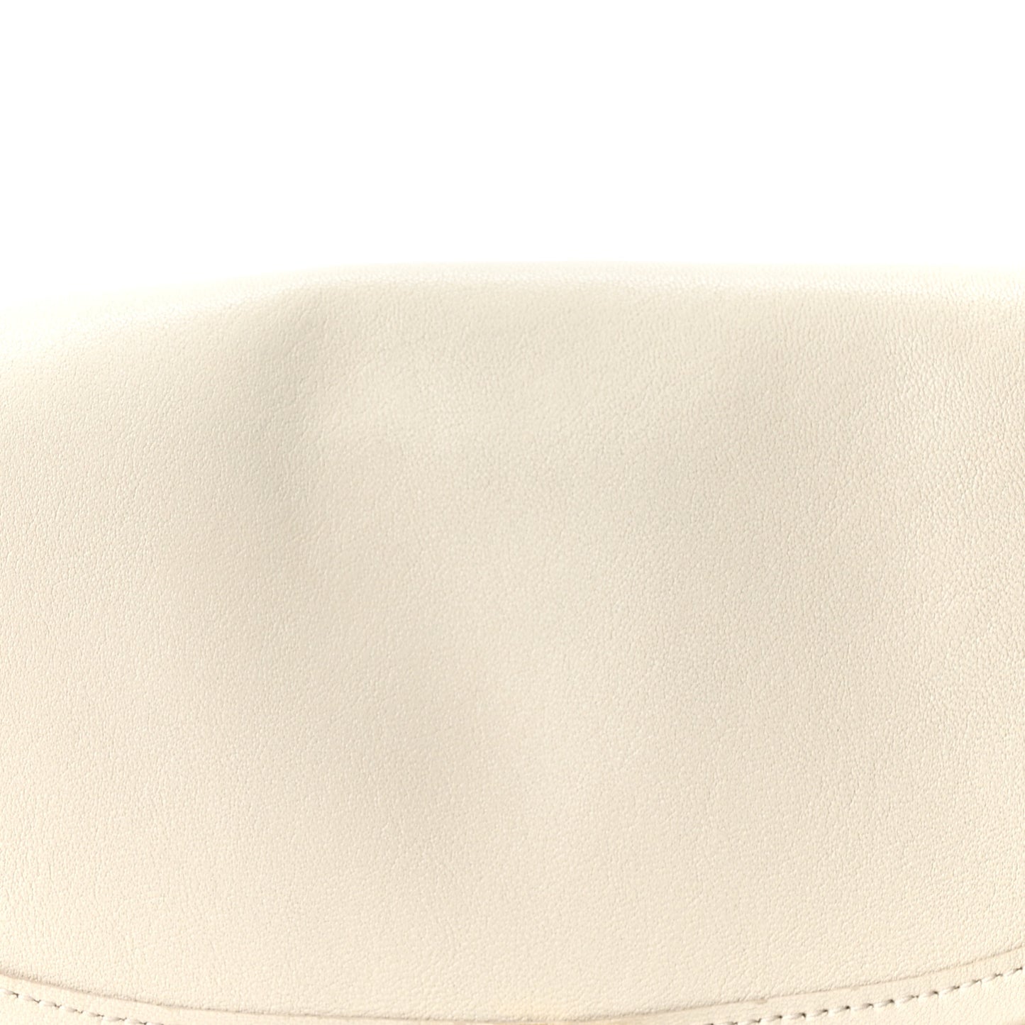 Shiny Lambskin Soft Triomphe Little Half Moon Bag Cotton