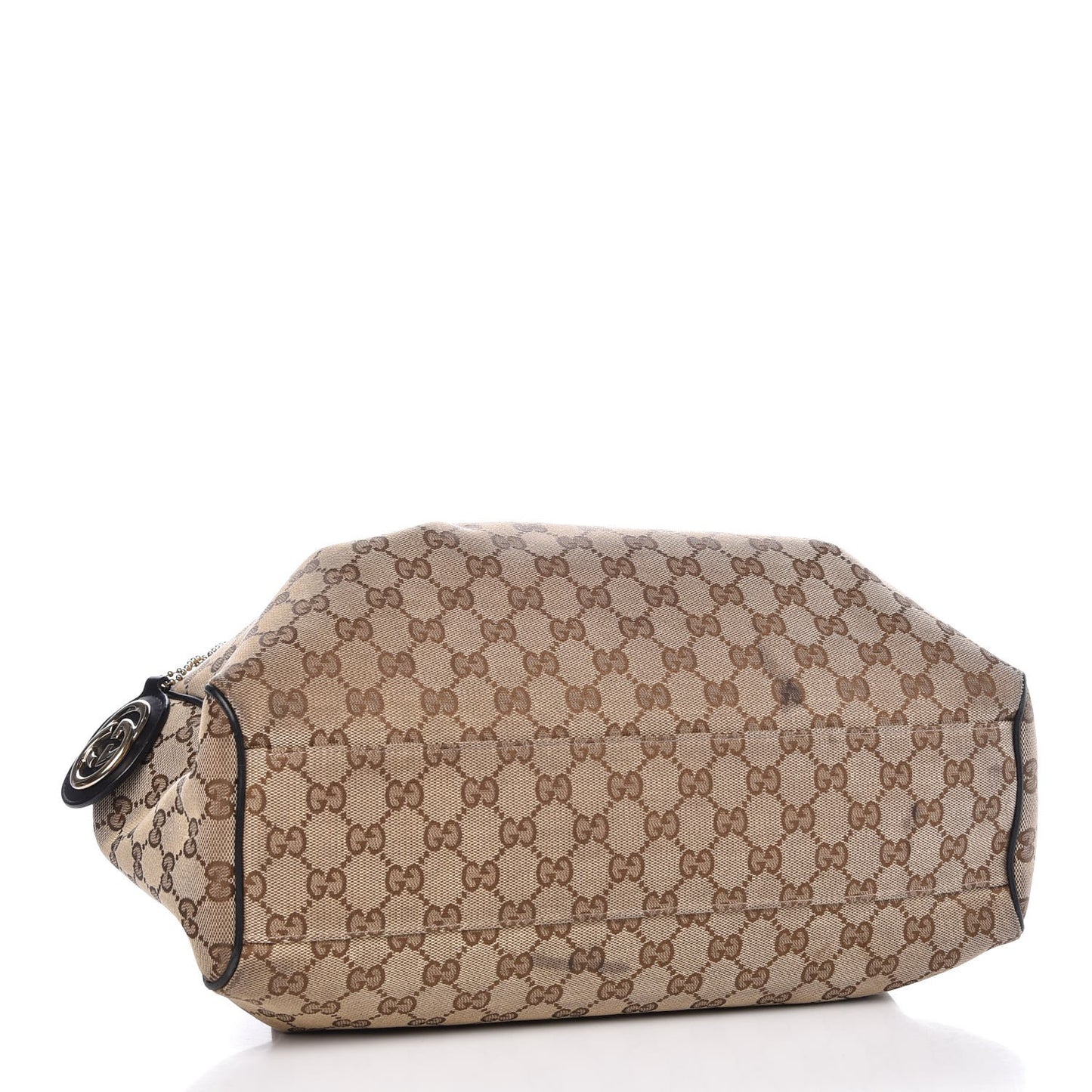 Monogram Medium Sukey Tote Beige Ebony Black