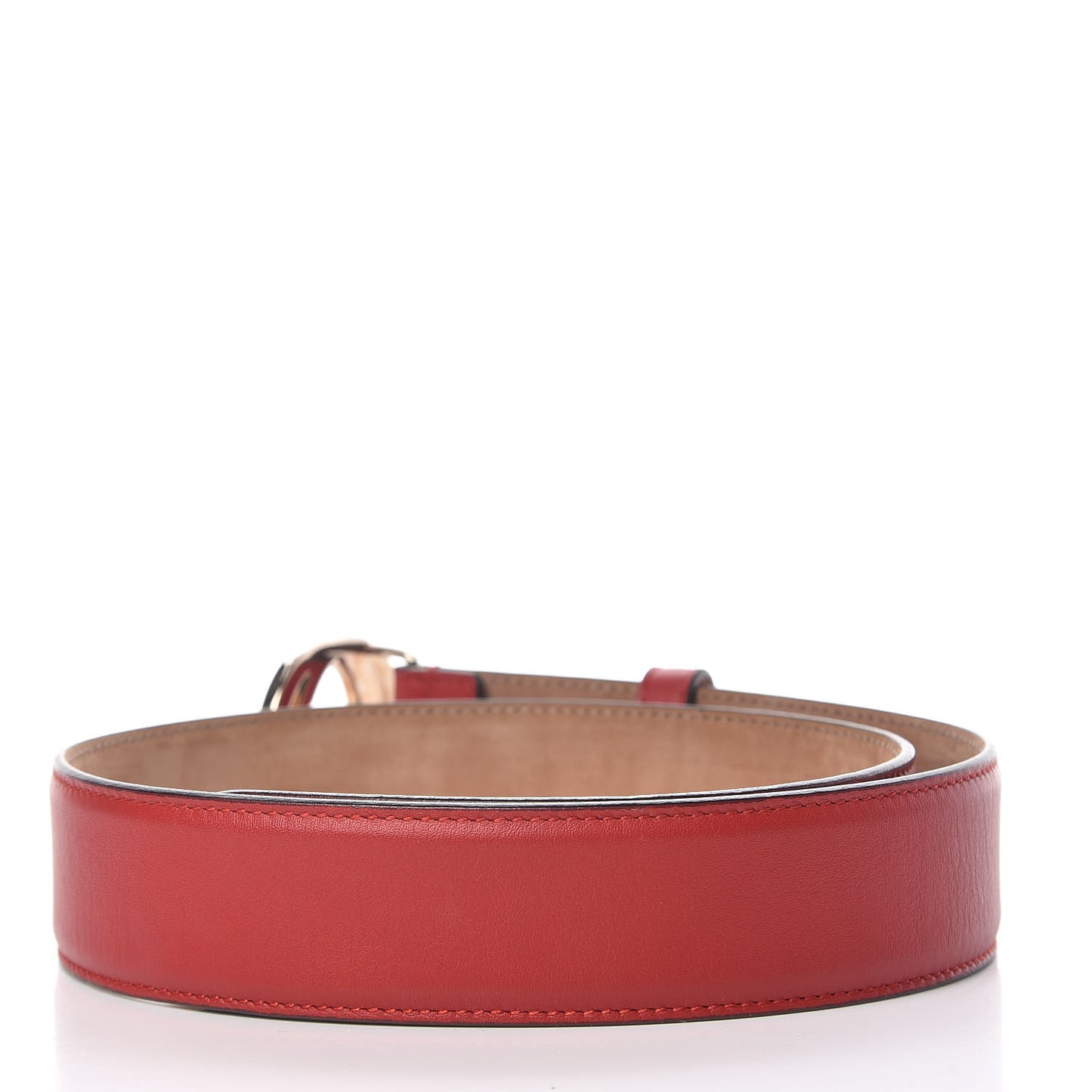 Moon Calfskin Interlocking G 37mm Belt 70 28 Tabasco