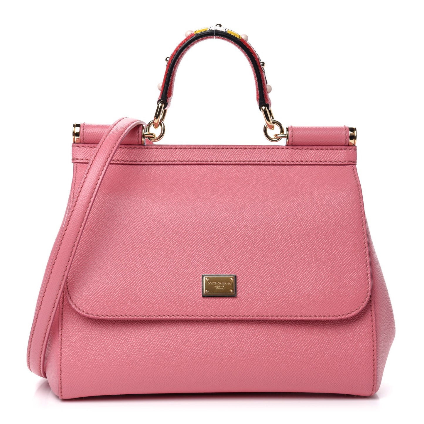 Dauphine Embellished Medium Miss Sicily Satchel Pink