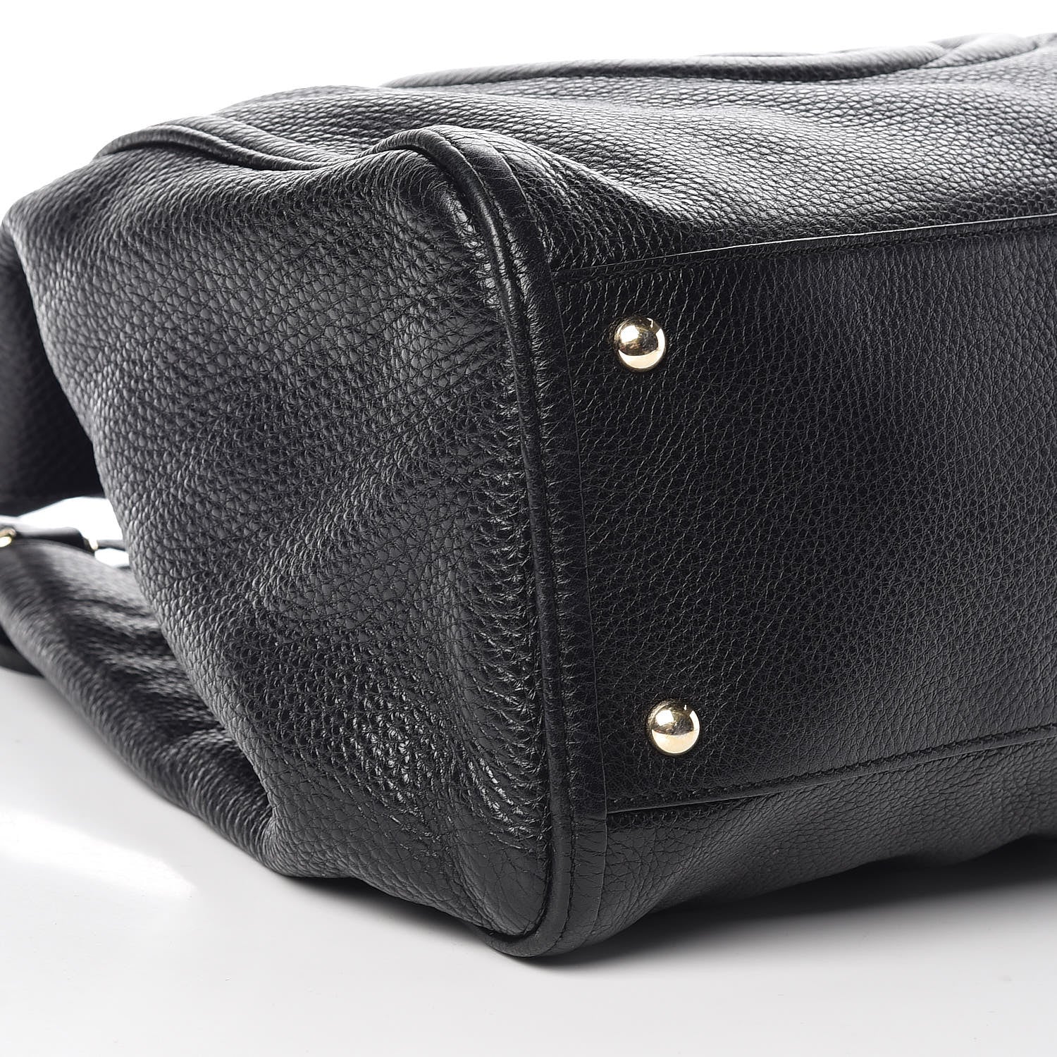 Gucci Pebbled Calfskin Medium Soho Shoulder Bag Black 12 of 14