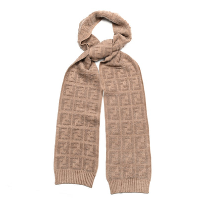 Fendi Wool FF Scarf Beige 1 of 4
