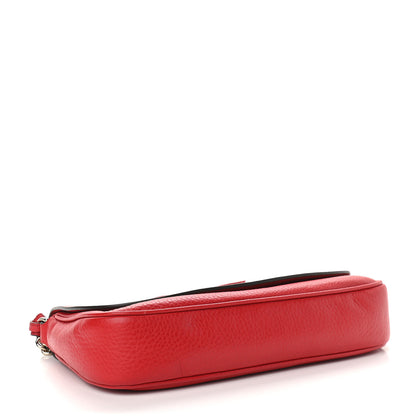 Gucci Pebbled Calfskin Medium Soho Flap Crossbody Tabasco Red 4 of 9