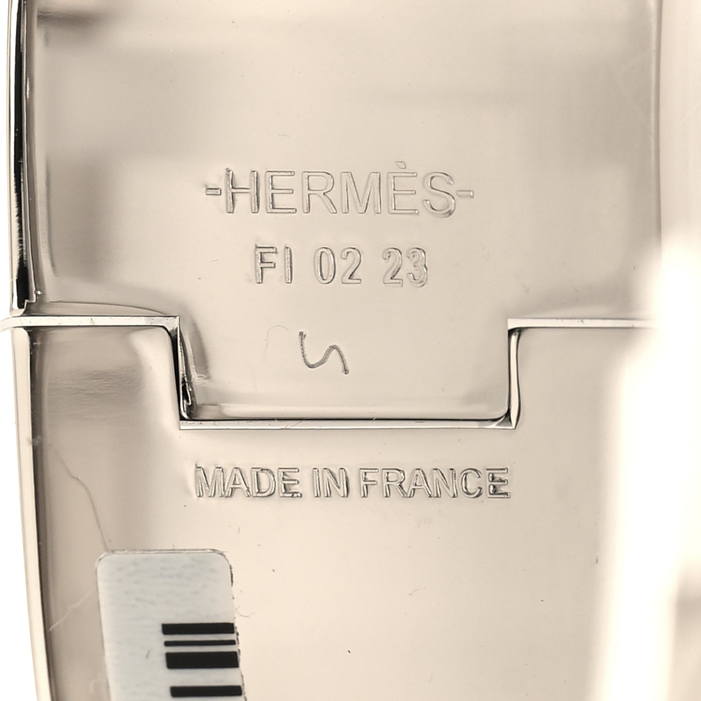 Enamel Wide Clic Clac H Bracelet PM Creme