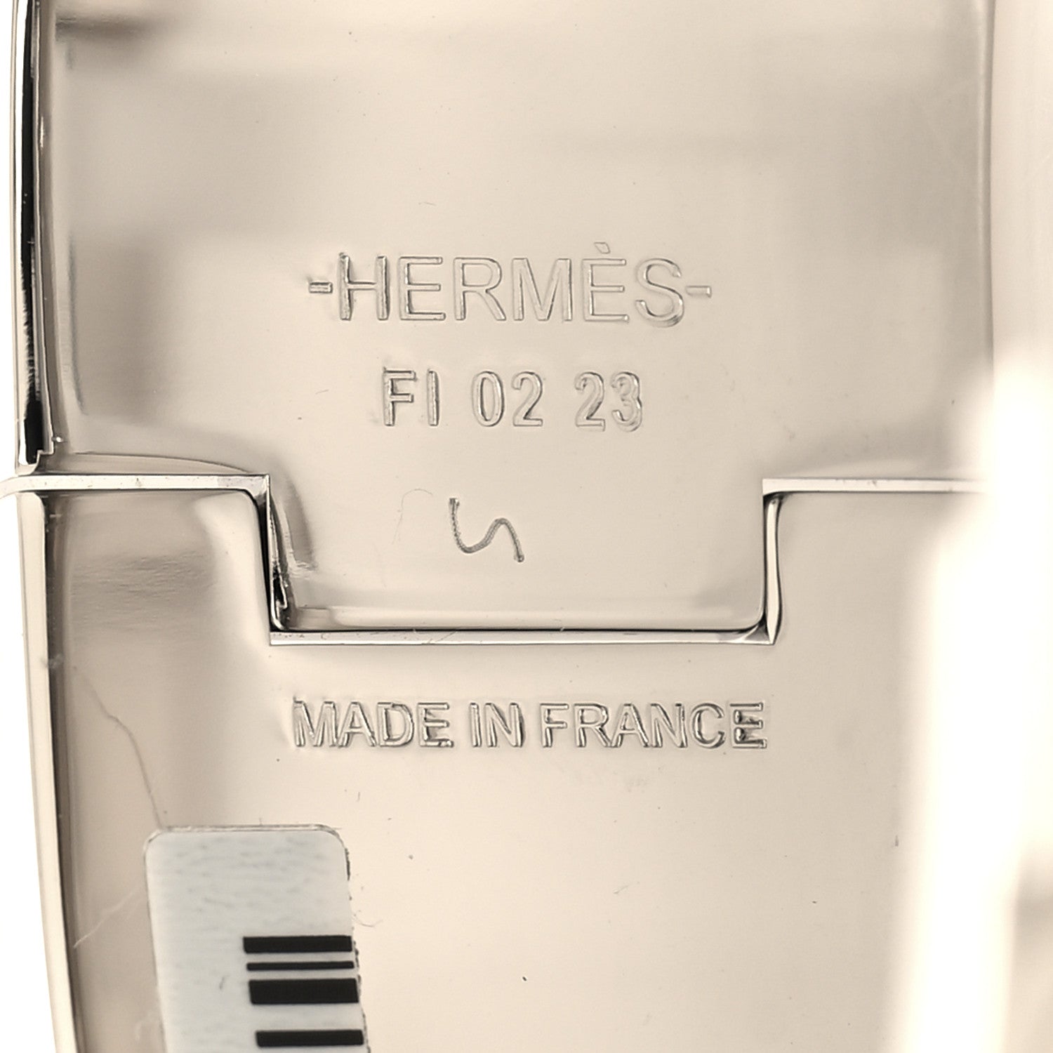 Hermes Enamel Wide Clic Clac H Bracelet PM Creme 4 of 4