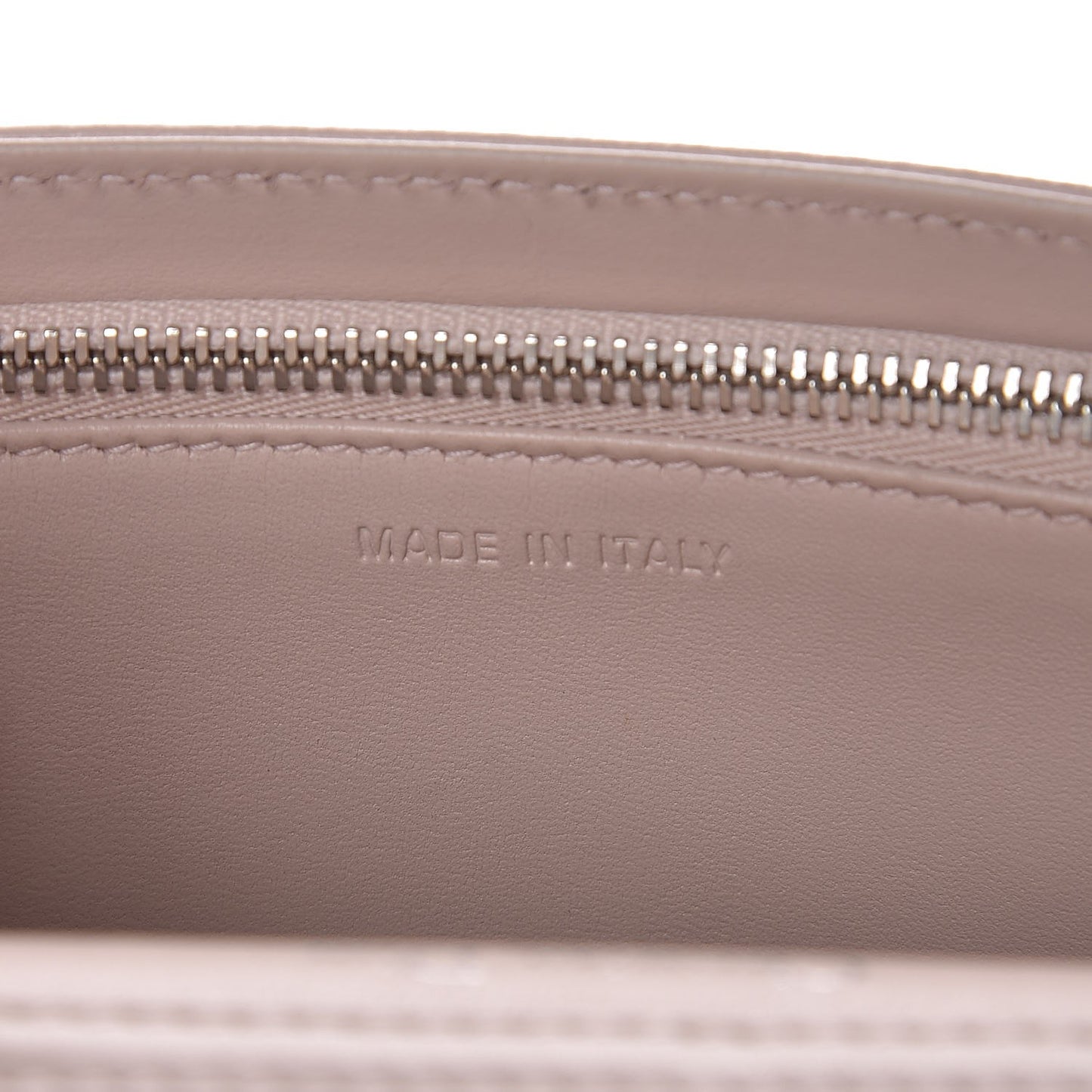 Grained Calfskin Diorama Wallet on Chain Pouch Rose Poudre