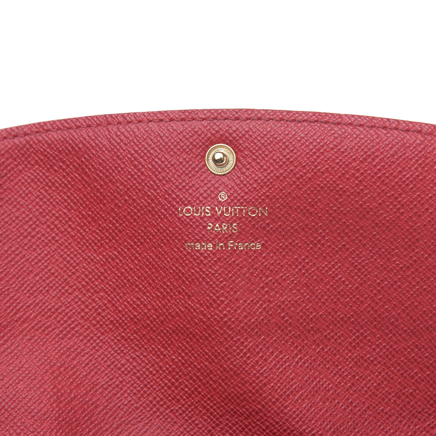 Damier Ebene Emilie Wallet Red