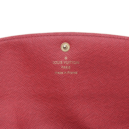 Louis Vuitton Damier Ebene Emilie Wallet Red 6 of 14