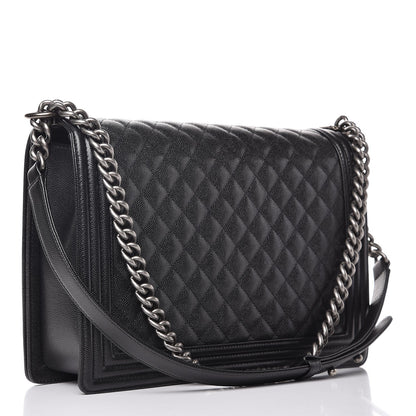 Chanel Caviar Quilted Large Boy Flap Black 3 of 8