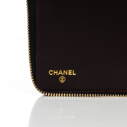 Chanel Caviar Quilted Large Zip Around Wallet Black 6 of 8