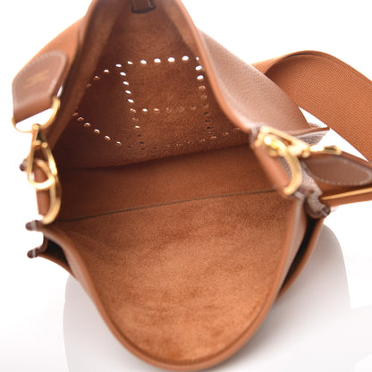 Hermes Taurillon Clemence Evelyne III PM Gold 5 of 10
