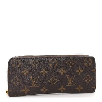 Louis Vuitton Monogram Clemence Wallet Rose Ballerine 1 of 7