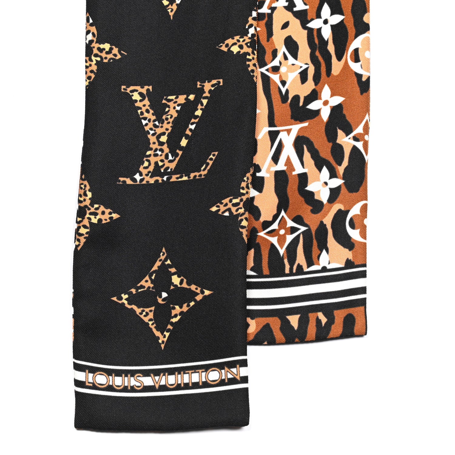 Louis Vuitton Silk Monogram Giant Jungle Bandeau Black 2 of 4