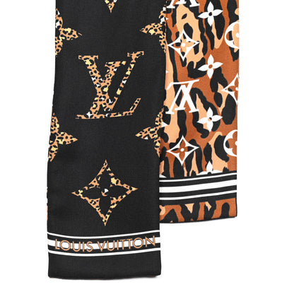 Louis Vuitton Silk Monogram Giant Jungle Bandeau Black 2 of 4