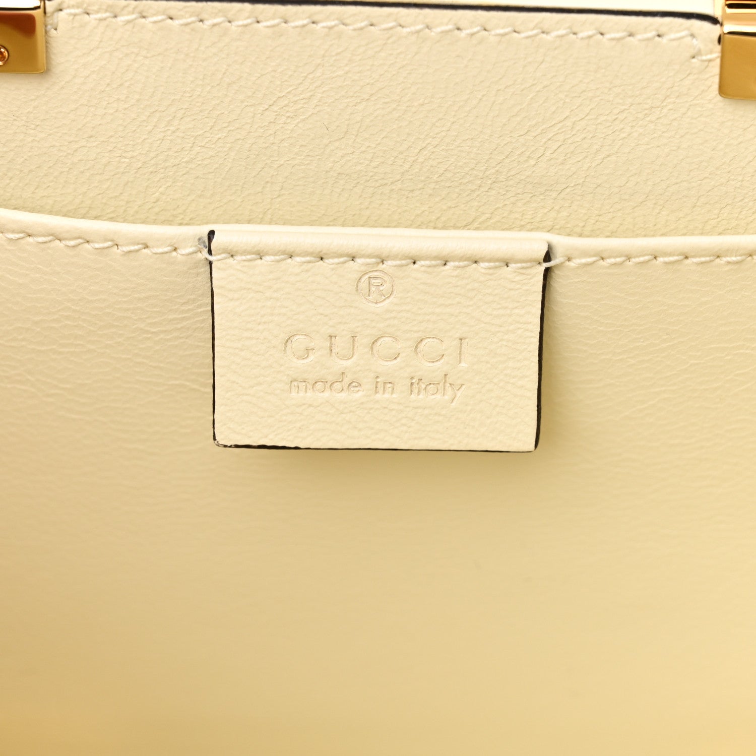 Gucci Plexiglass Mini Sylvie 1969 Top Handle Bag Ivory 6 of 11