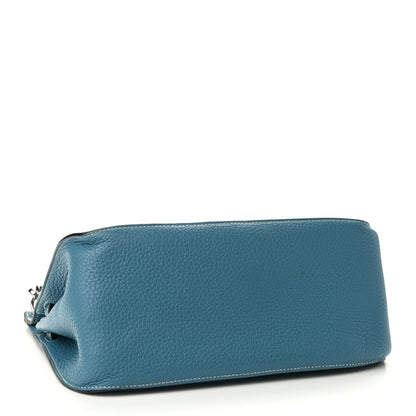 Hermes Taurillon Clemence Jypsiere 28 Blue Jean 4 of 10
