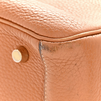 Hermes Taurillon Clemence Lindy 26 Gold 12 of 18