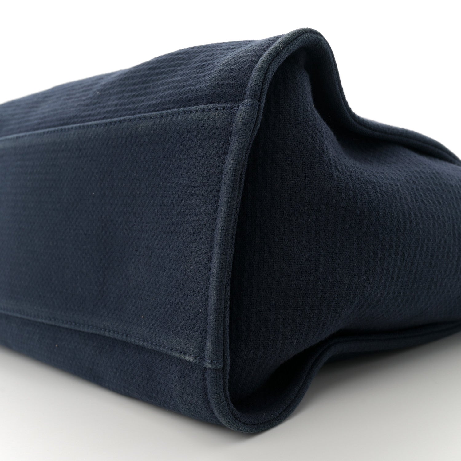 Chanel Mixed Fibers Calfskin Medium Deauville Tote Dark Blue 11 of 13